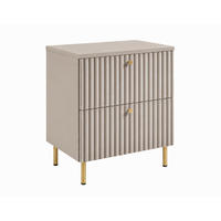 BADEZIMMERSCHRANK: Kaschmir / Platte Kaschmir / Griffe Gold / Beine Gold, 60 x 44,4 x 73,6 cm - Kaschmir/Goldfarben, Holzwerkstoff (60/73.6/44.4cm) - 3XE LIVING