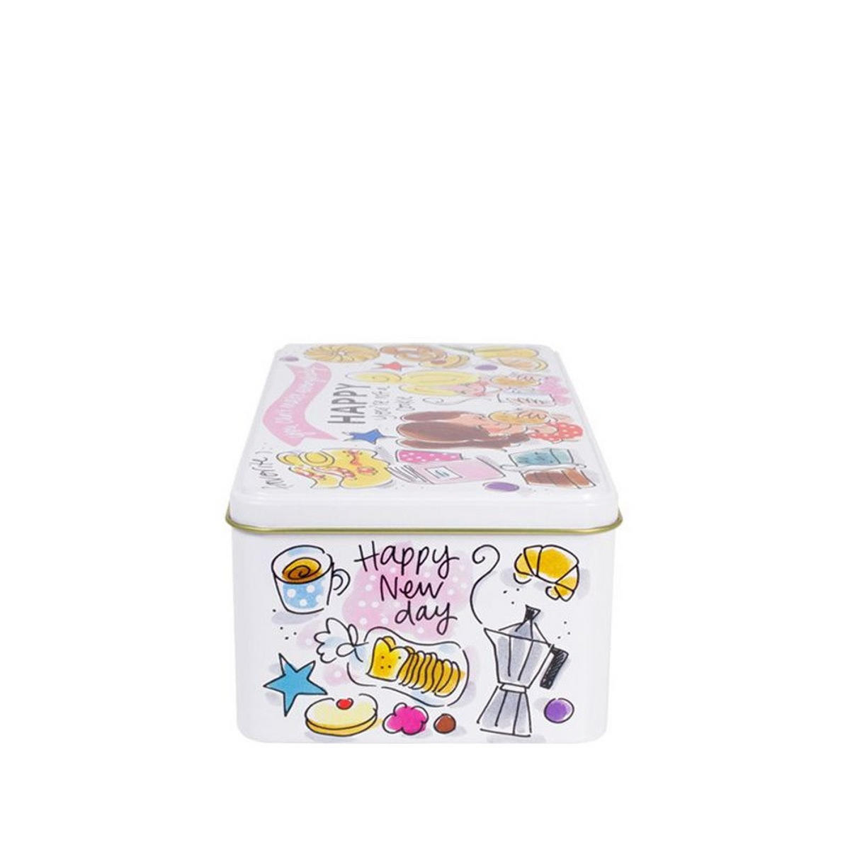 DOSEN Happy in Bunt - 19,5 x 10,5cm - Multicolor, Metall (10.4/7/19.5cm) - Blond Amsterdam