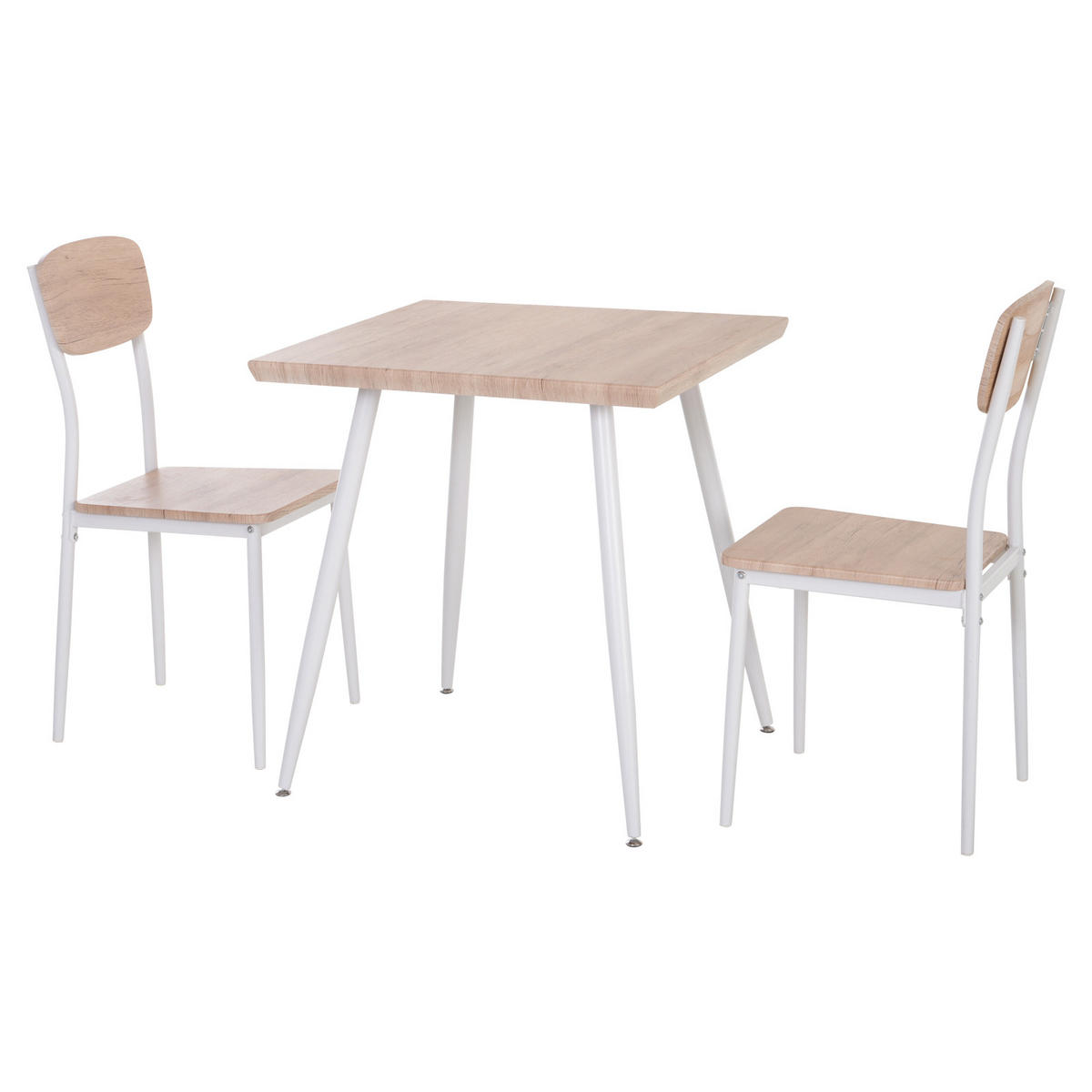 ESSTISCH-SET DE-10098 Natur - Naturfarben, Metall (70/76/70cm) - ComfortXL
