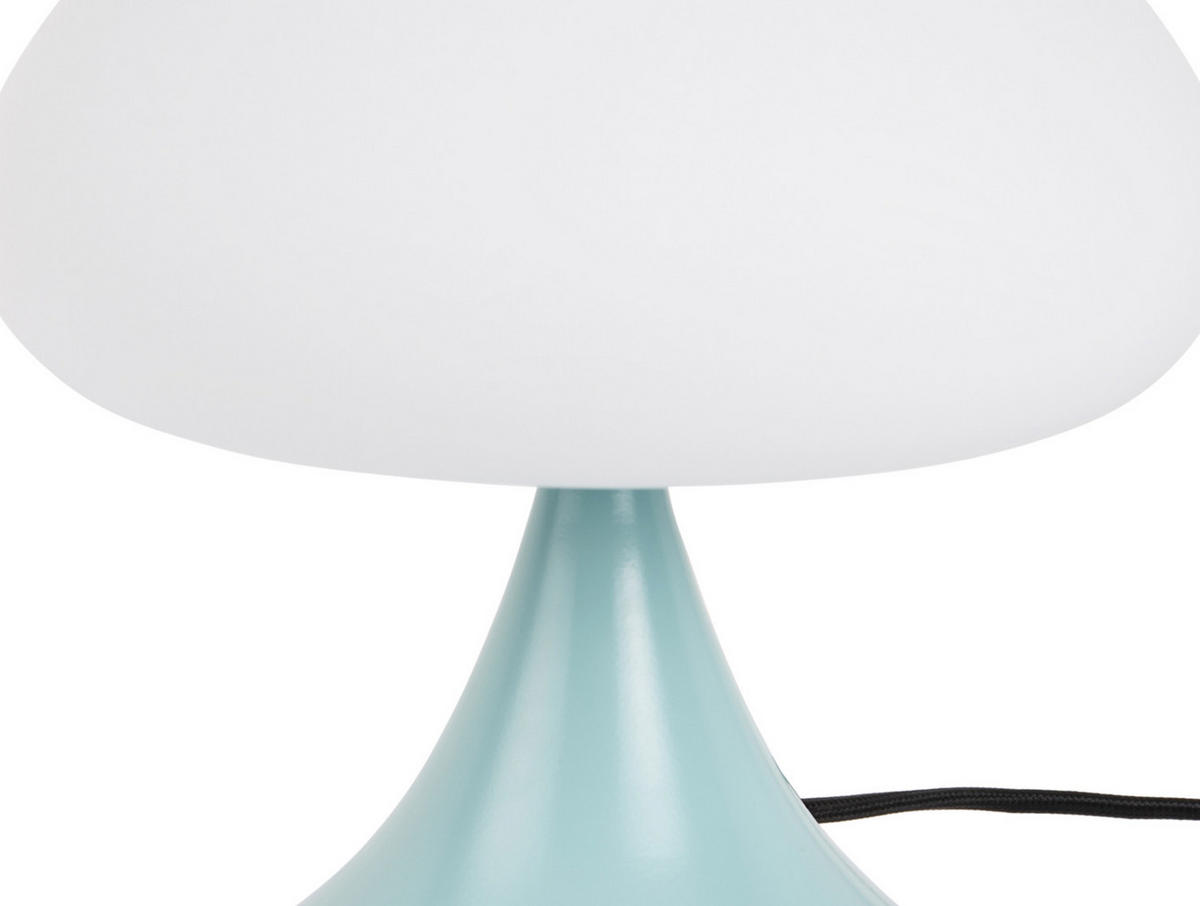 TISCHLAMPE Hongo 20/20/21 cm - Blau, Glas (20/20/21cm) - Leitmotiv