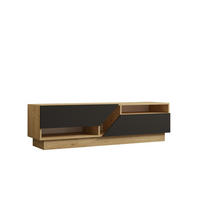 TV-MÖBEL yaprak grau anthrazit - Grau, Holz (40/45/160cm) - Habitat Garten