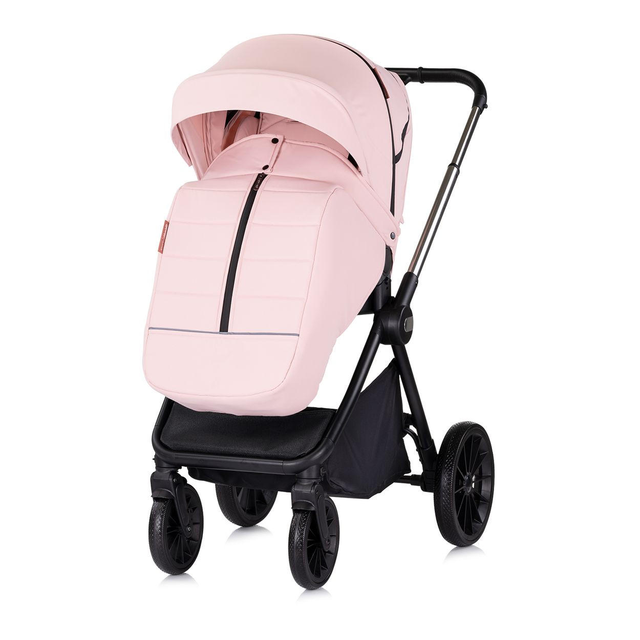 KOMBIKINDERWAGEN Encanto 3 in 1 rosa Babyschale i-Size Babywanne Sportsitz - Rosa, Metall (80/57/105cm) - Chipolino