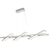 LED HÄNGELEUCHTE SAVINJA Silber - Silberfarben, Metall (153/17/120cm) - Globo Lighting