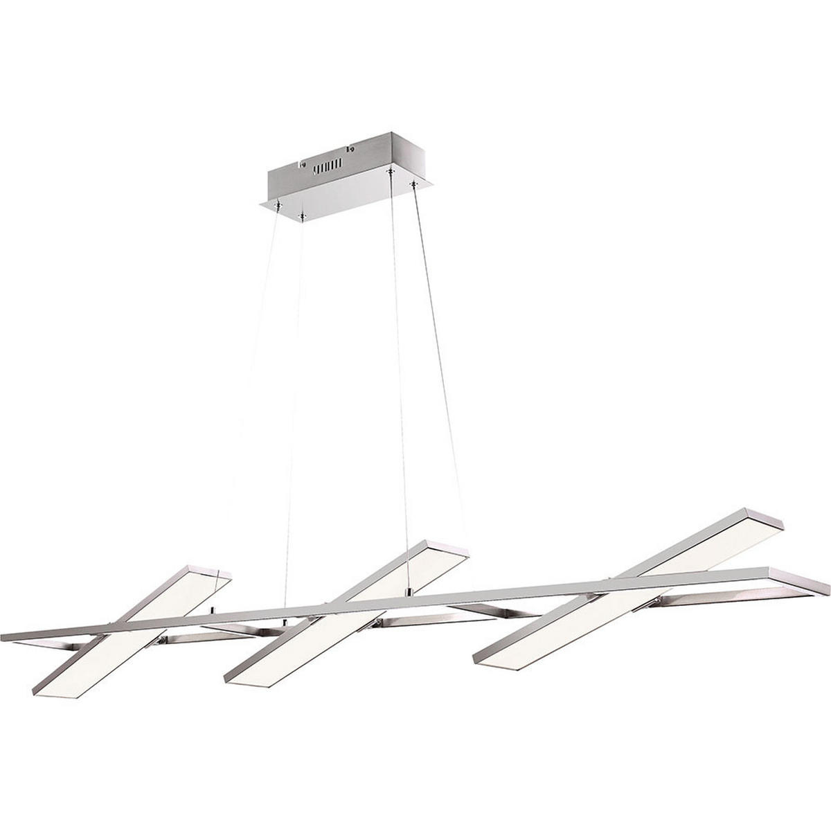 LED HÄNGELEUCHTE SAVINJA Silber - Silberfarben, Metall (153/17/120cm) - Globo Lighting