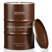 DUFTKERZE Kaffee Cappuccino 600g - Braun, Paraffin (12cm)