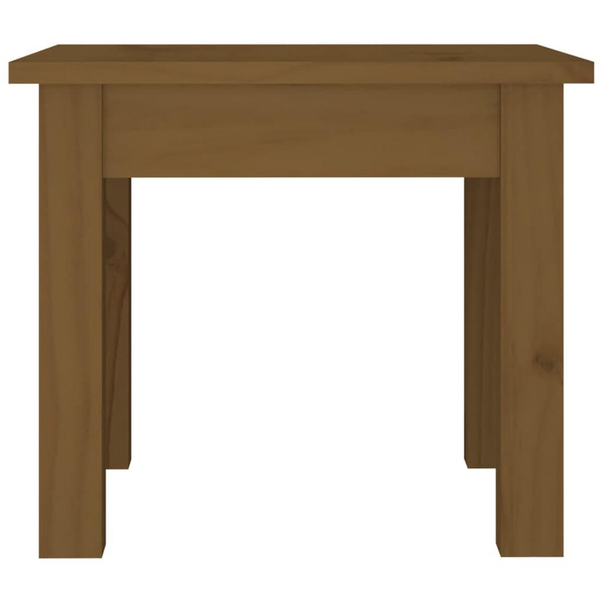 COUCHTISCH Honigbraun 35x35x30 cm Massivholz Kiefer - Braun, Holz (35/35/30cm) - furnicato