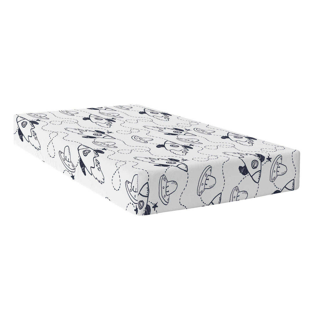 SPANNBETTTUCH starspace 105x200x32 cm mehrfarbig - Multicolor, Textil (105/200cm) - Happy Friday