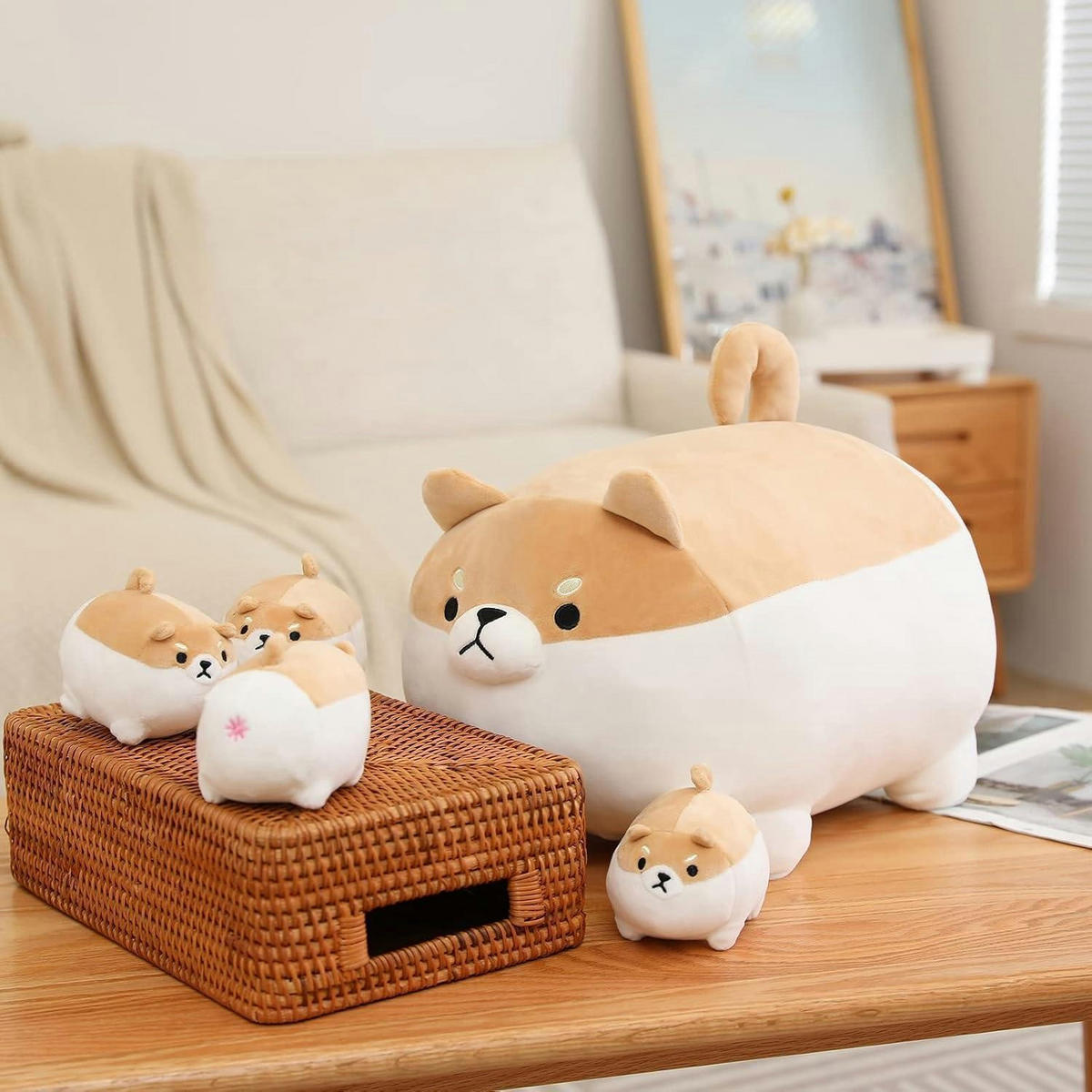 STOFFTIER Shiba Inu 5-teiliges Set - Multicolor, Textil (30.5/40.6cm)