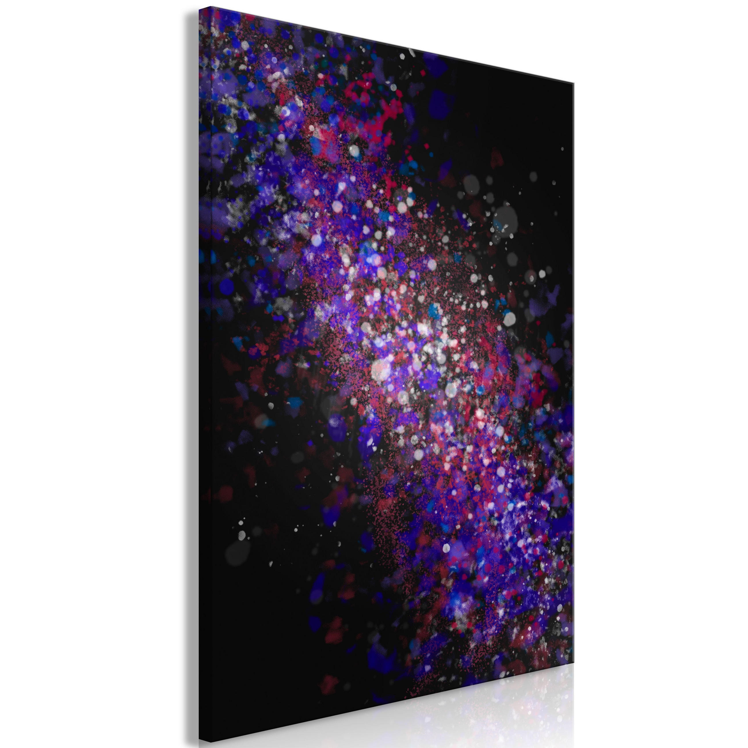 KUNSTDRUCK Schwarz 40/60 cm - Blau/Schwarz, Textil (40/60cm) - KUNSTLOFT
