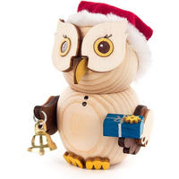 HOLZFIGUR Minieule Weihnachtsmann 7 cm - Multicolor, Holz (5/7/5cm)