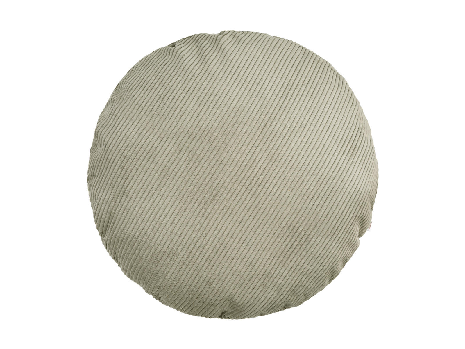 KISSENHÜLLE Rund HYggelig No.2 Block Cord-Samt taupe-grau 80 cm Ø - Greige, Textil (80/80cm) - beties Heimtextil