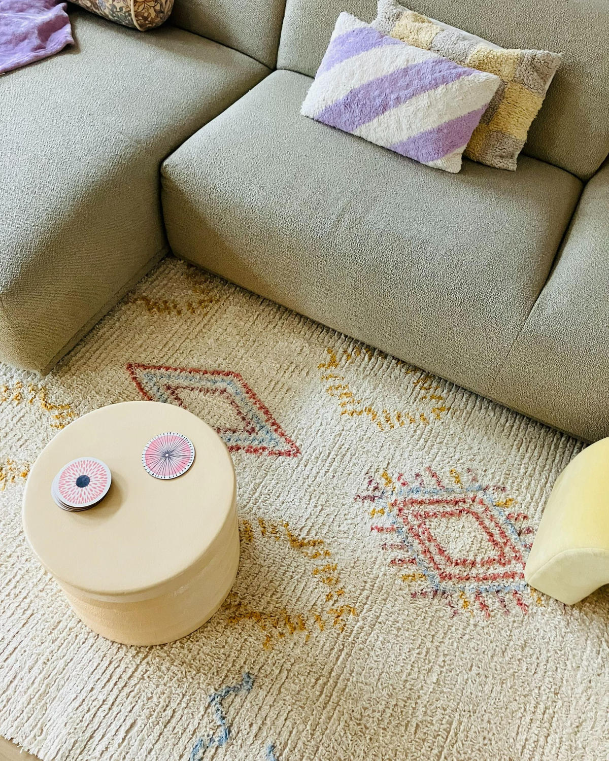 KURZFLOR-TEPPICH Bettiah 150/80 cm - Beige, Textil (80/150cm) - Beliani