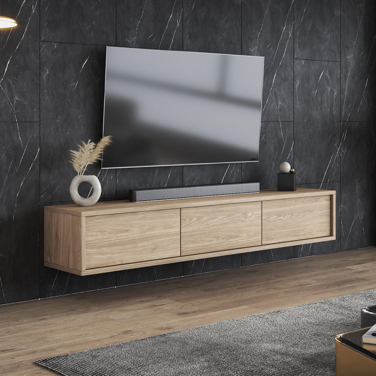 TV-MÖBEL Idra Holz - Braun, Holzwerkstoff (180/32/36cm) - Petits-meubles