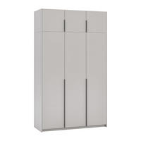 ŠATNÍ SKŘÍŇ S OTOČNÝMI DVEŘMI AMARA, 148/250/58 cm 3dveřová, kašmírová - kašmírová, kompozitní dřevo (148/250/58cm) - MASSENO