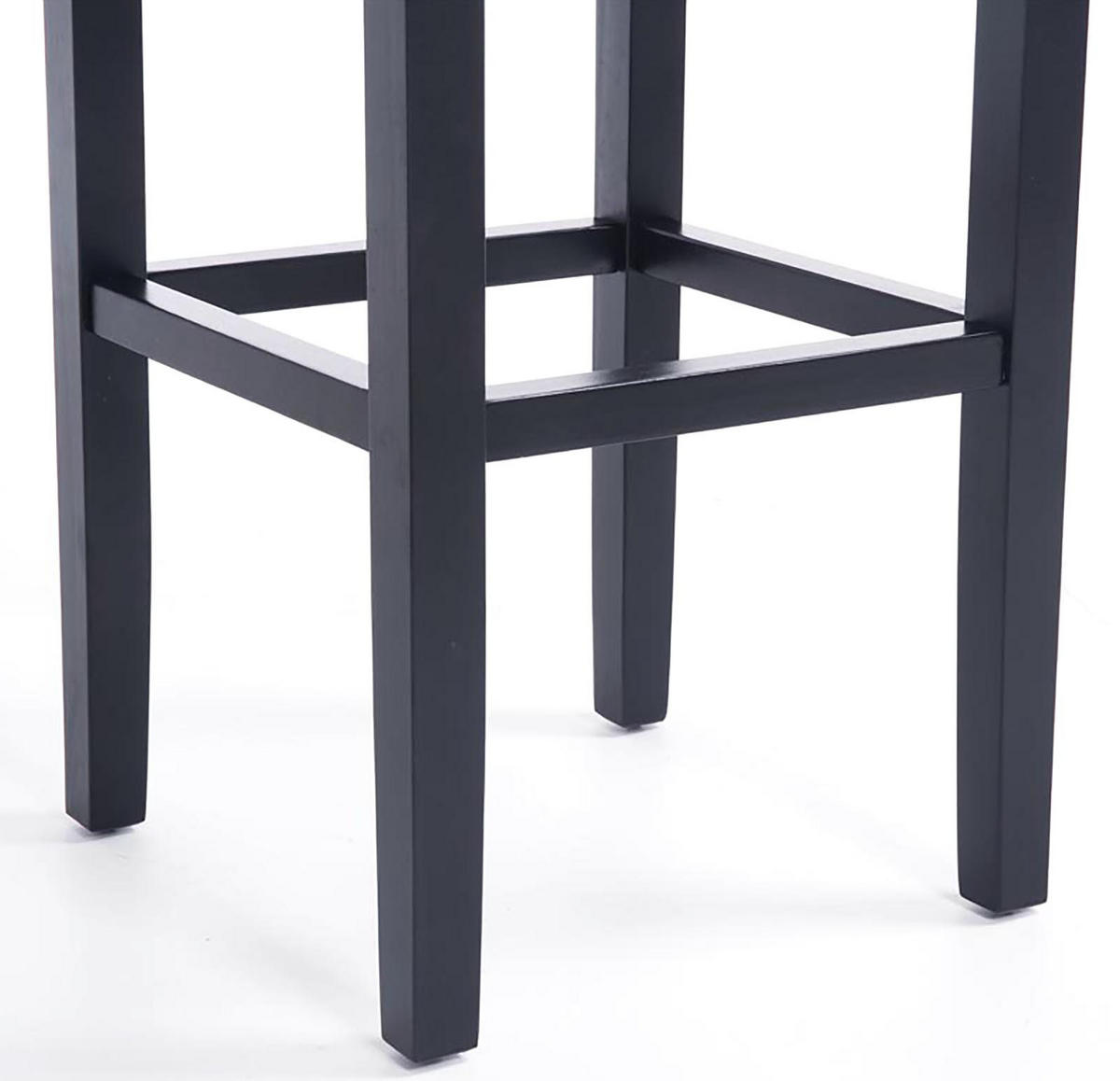 ESSZIMMERSTUHL Ines Stoff, Gestell Holz Schwarz Hellgrau - Schwarz/Grau, Holz/Textil (41/91/47cm) - TPFLiving