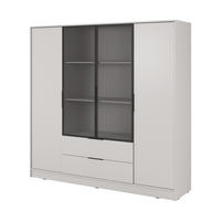 DREHTÜRENSCHRANK CATERINA 206/200/51 cm 4-türig Kaschmir - Kaschmir, Holzwerkstoff (206/200/51cm) - MASSENO