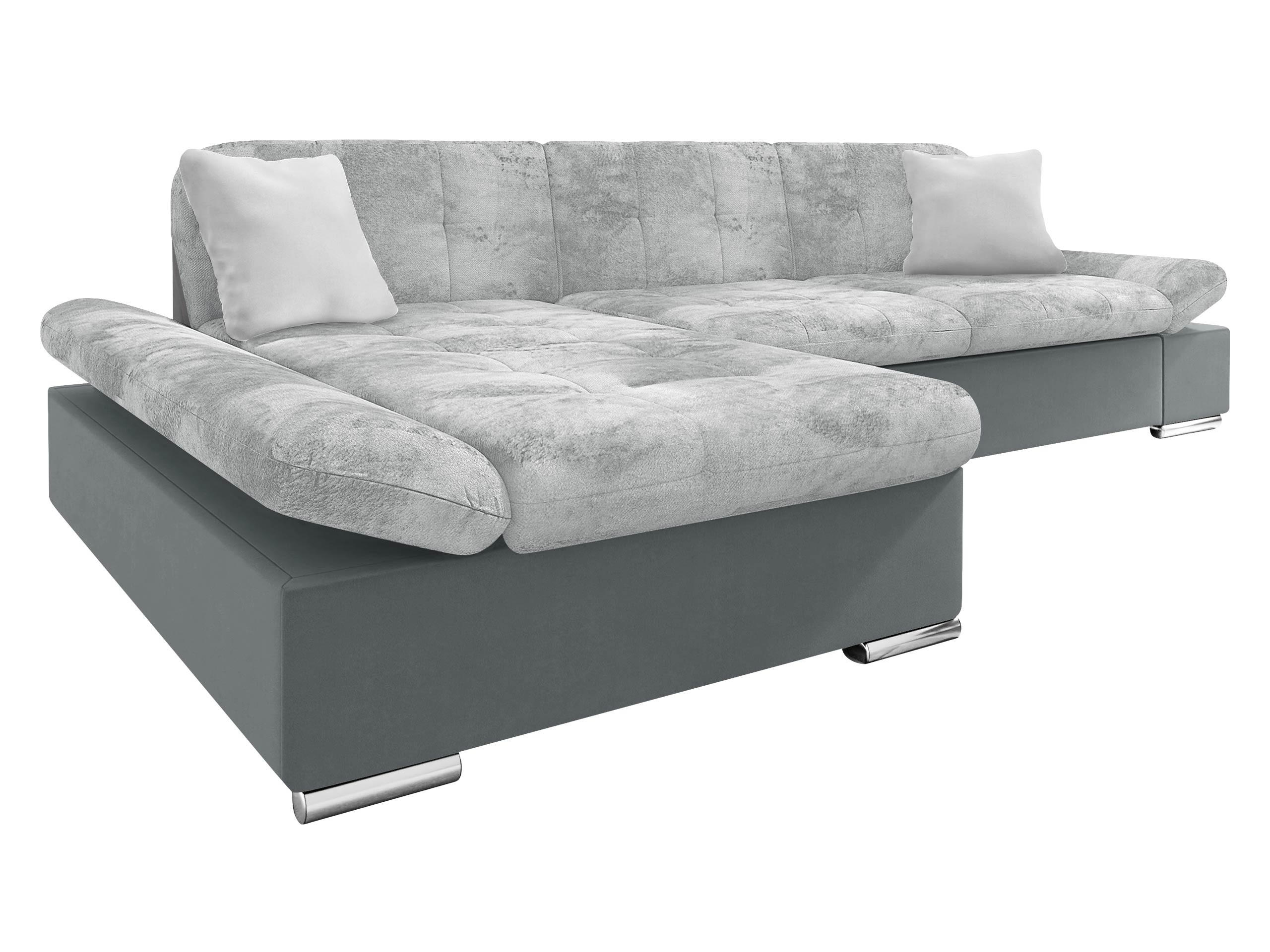 ECKSOFA Malwi Premium, Seite: Links - Grau, Holz/Textil (278/161cm) - MIRJAN24