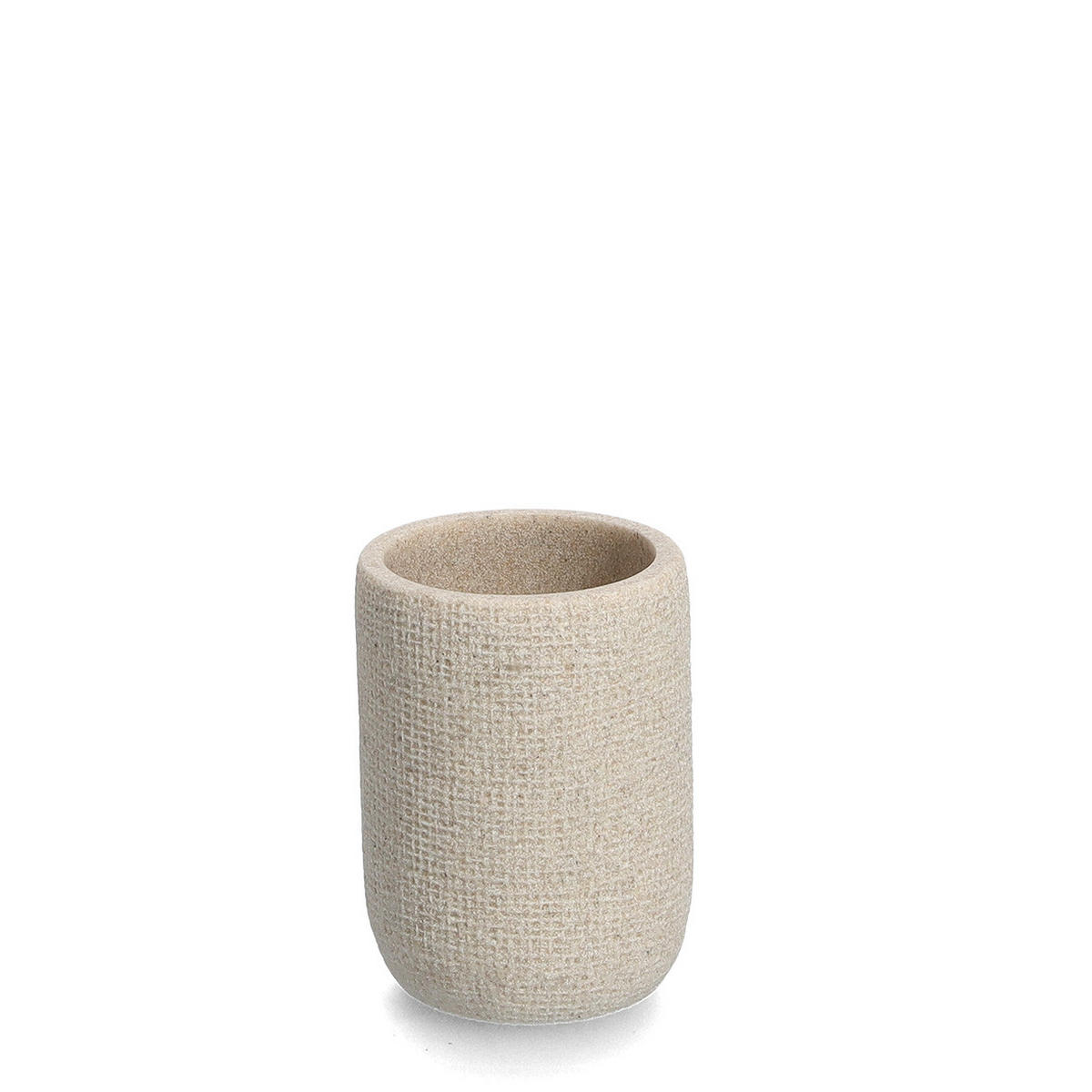 ZAHNPUTZBECHER Natural - Beige - Beige, Stein (7.2/10/7.2cm) - Zeller Present