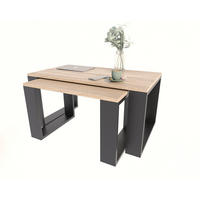 COUCHTISCH WESTA Sonoma Eiche 2er-Set - Sonoma Eiche, Holzwerkstoff (50/100/47.8cm) - Matkam Möbel