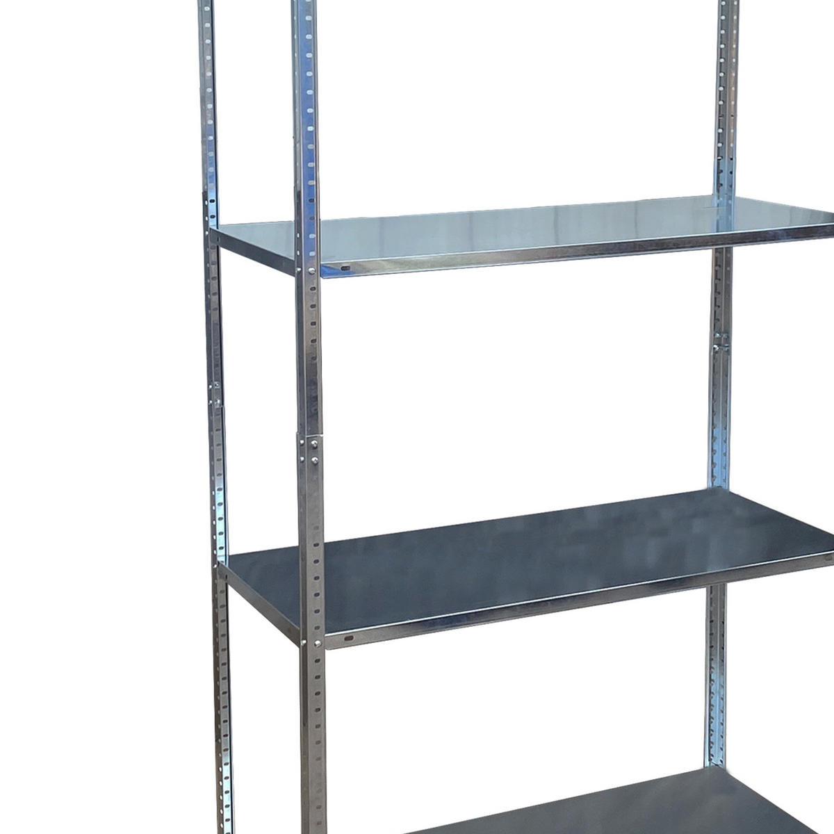 LAGERREGAL - Silberfarben, Kunststoff/Metall (75/145/30cm) - Relaxdays