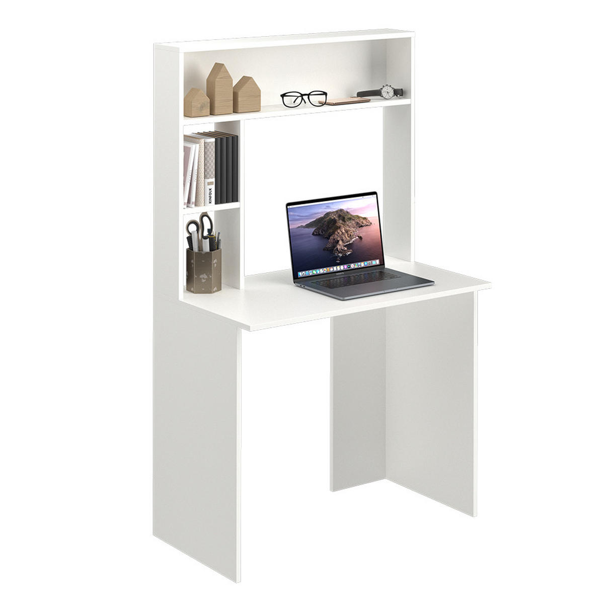 SCHREIBTISCH Albano Weiß 90 x 51.6 cm - Weiß, Holzwerkstoff (51.6/90/148.6cm) - Vicco