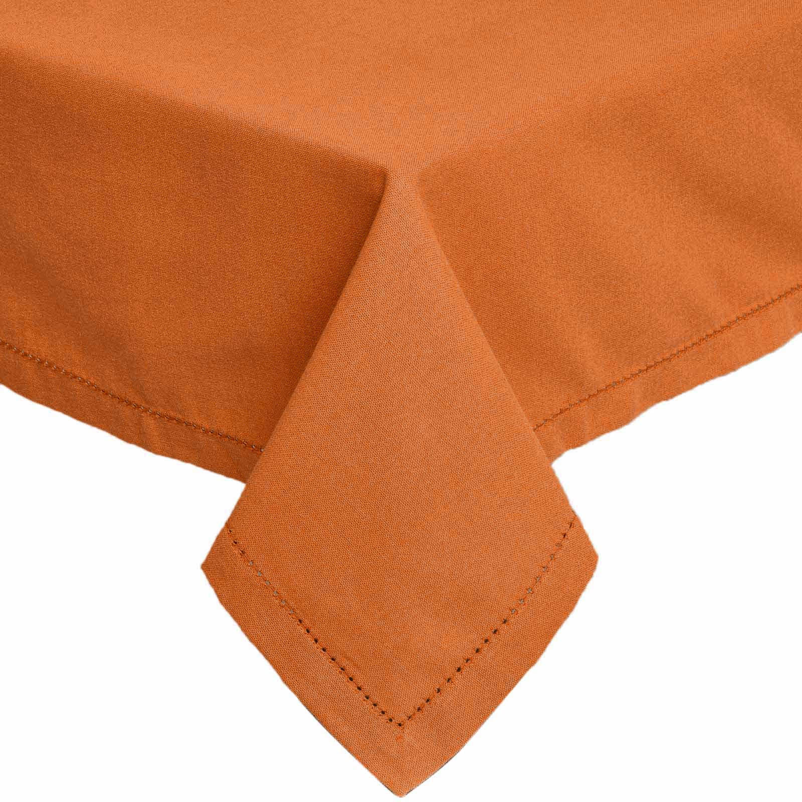 TISCHDECKE terrakotta 137/228 cm, 100% Baumwolle - Terracotta, Textil (137/228cm) - Homescapes