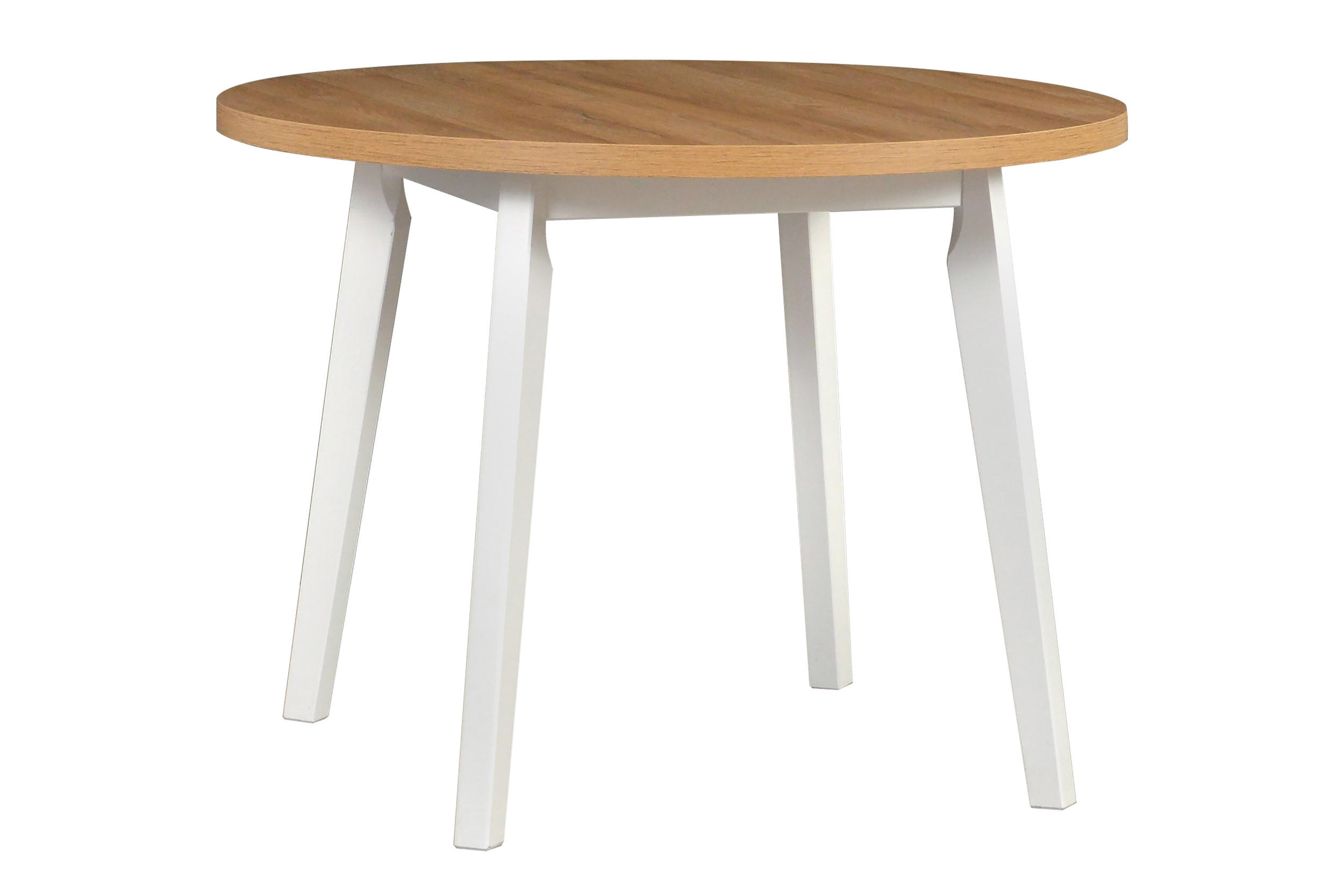 ESSTISCH Oslo 3 L - Weiß/Eiche Artisan, Holz (100/100/75cm) - Leaf Design