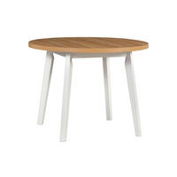 ESSTISCH Oslo 3 L - Weiß/Eiche Artisan, Holz (100/100/75cm) - Leaf Design