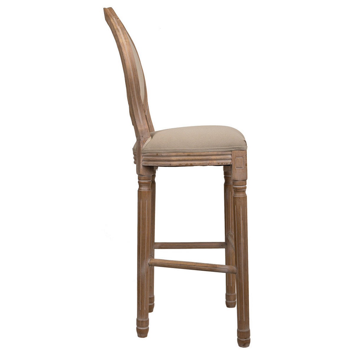 HOCKER auz Holz gepolsterter braun 48x42x76/121 cm - Braun, Naturmaterialen (48/121/42cm) - Wanderlust