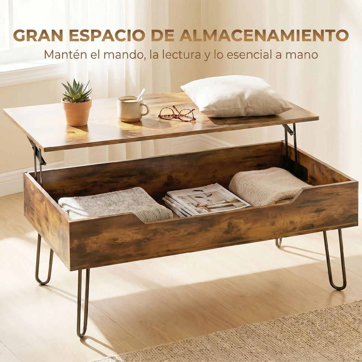 COUCHTISCH Braun 13 Stück - Braun, Naturmaterialien (95/50/40cm) - GiPP