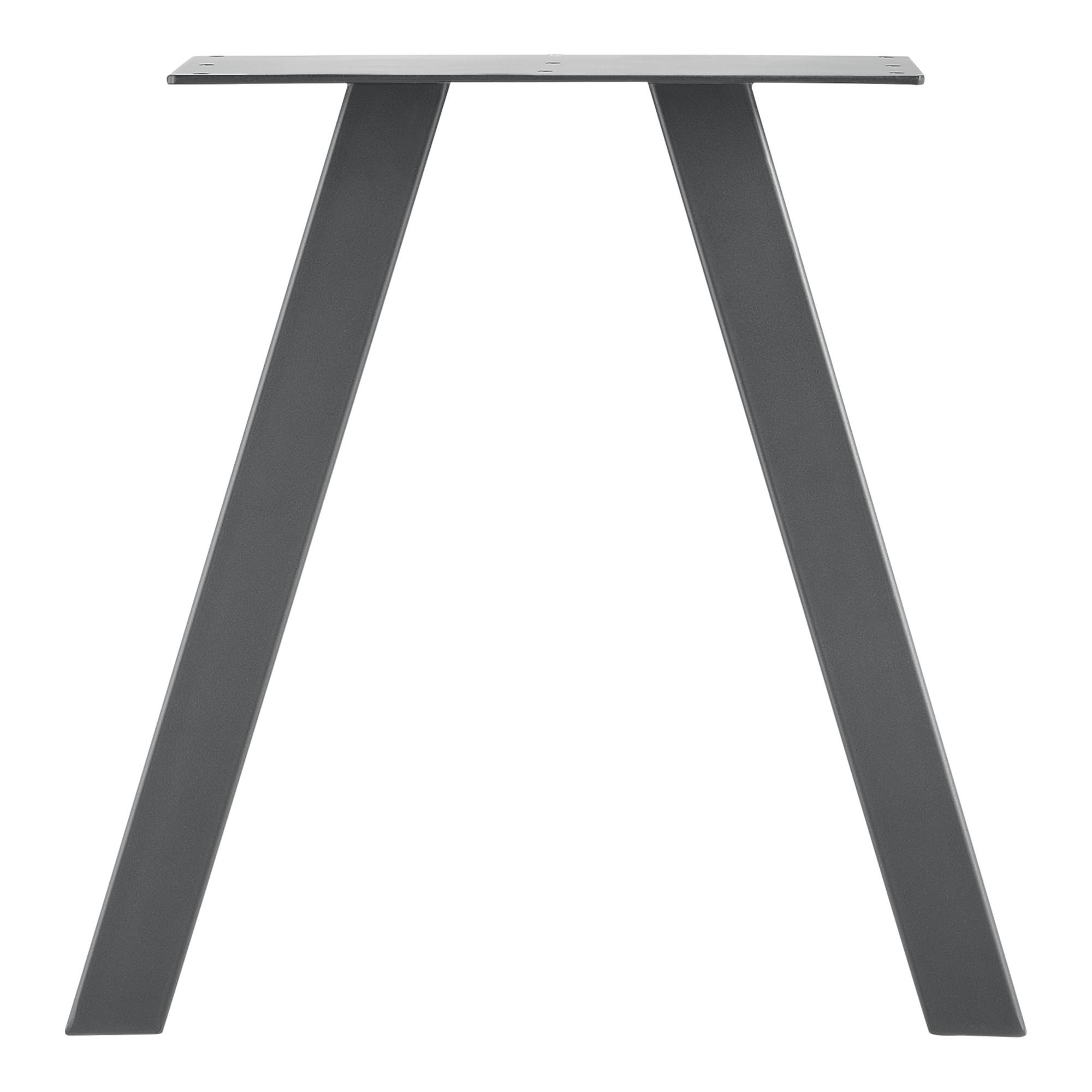 TISCHGESTELL-SET 2-TLG. Eschau - Grau, Metall (40/40/12cm) - [en.casa]