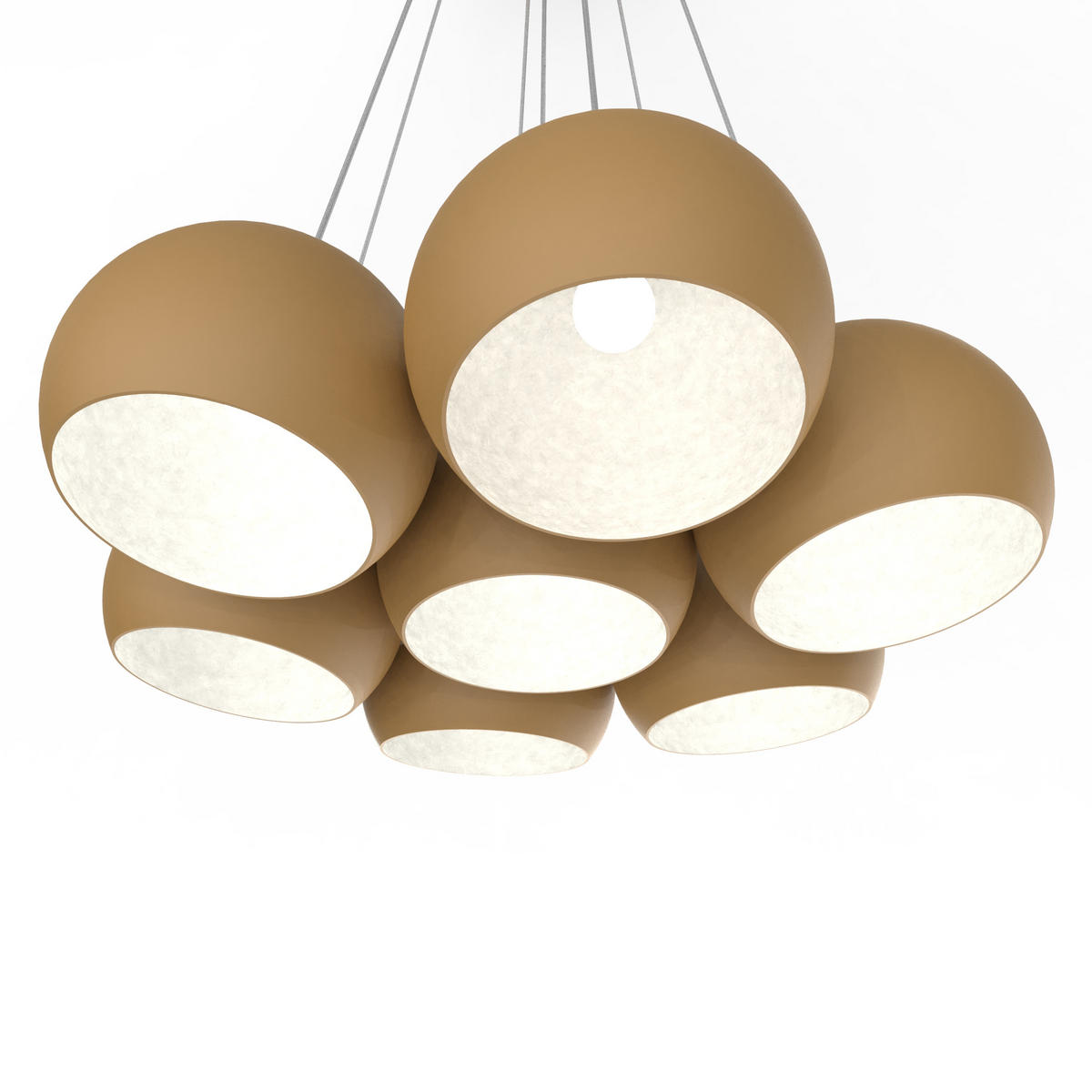 HÄNGELEUCHTE - Goldfarben, Metall (25/25/20cm) - Lumicom