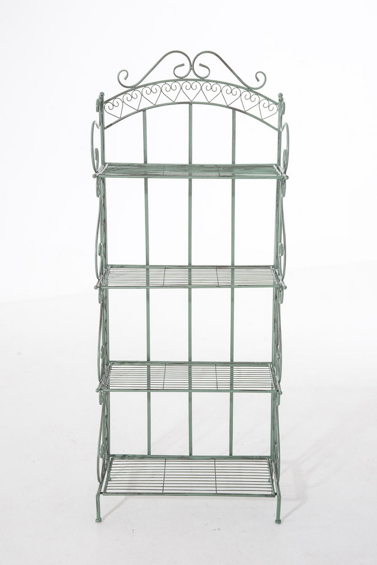 STANDREGAL Metall Antik-Grün - Grün, Metall (61/153/33cm) - CLP