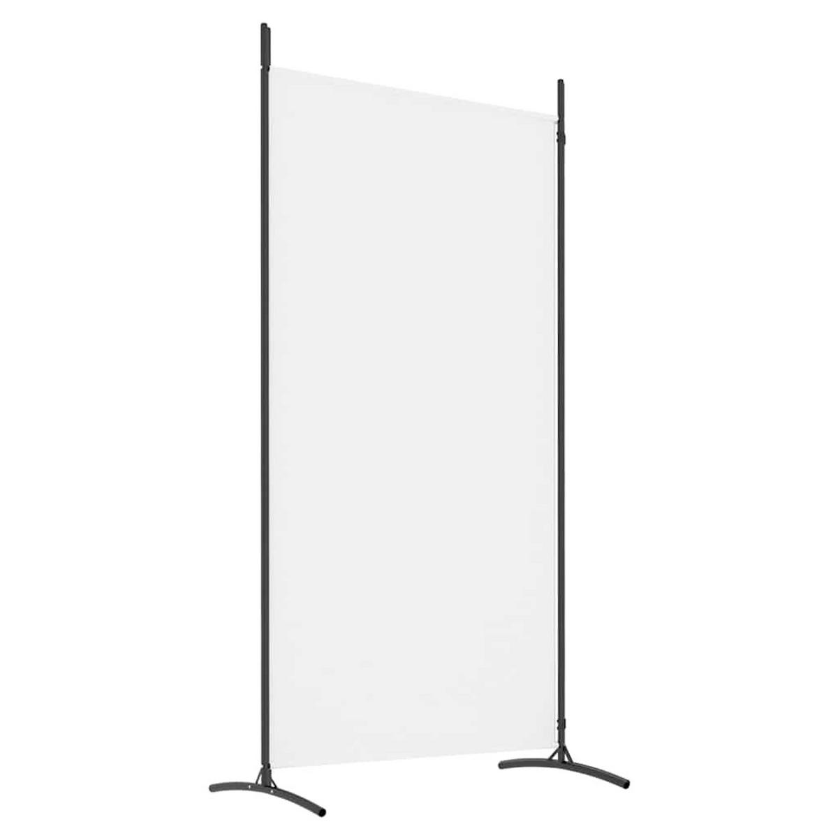 PARAVENT 2-teilig Weiss 175/180 Cm Stoff - Weiß, Textil (175/180/0.1cm) - vidaXL