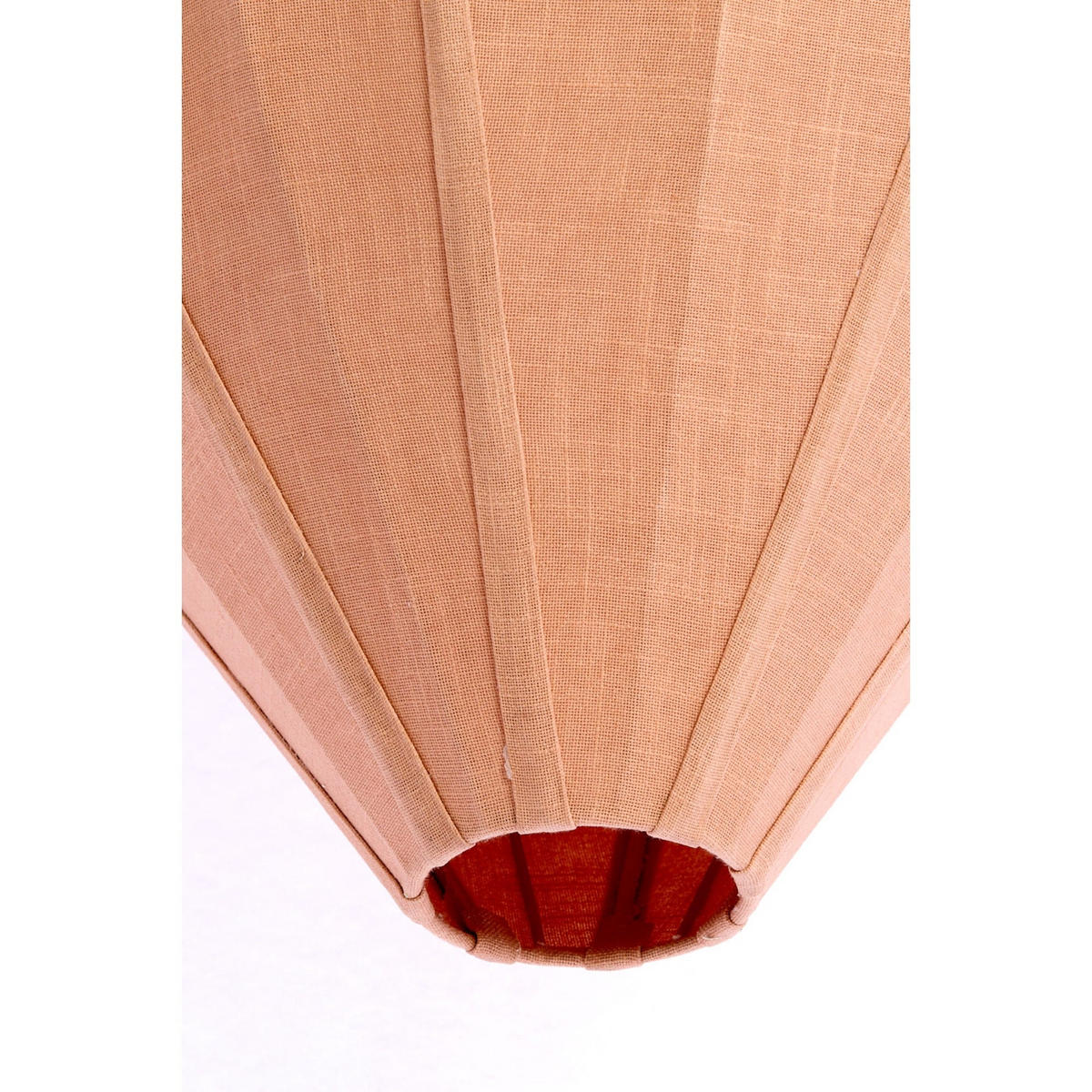 HÄNGELAMPE Pasto Rosa 36/36/44 cm - Pink, Textil (36/36/44cm) - Light & Living