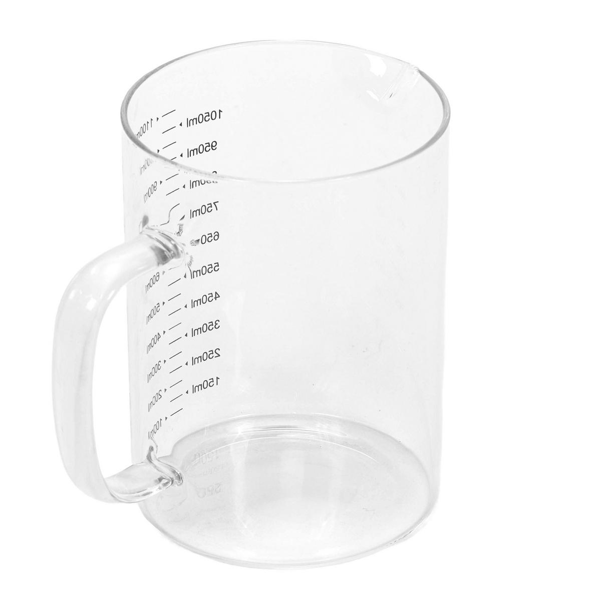 MESSKANNE aus Glas Zopa 1 l 17/11/15 cm - Transparent, Glas (11/15/17cm) - Excellent Houseware