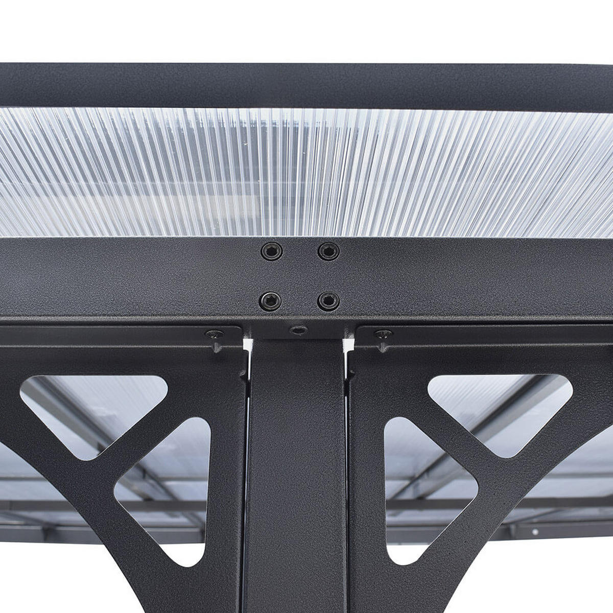 TERRASSENÜBERDACHUNG ECO - Anthrazit, 300 x 420 cm - Anthrazit, Glas/Metall (420/300cm) - Home Deluxe
