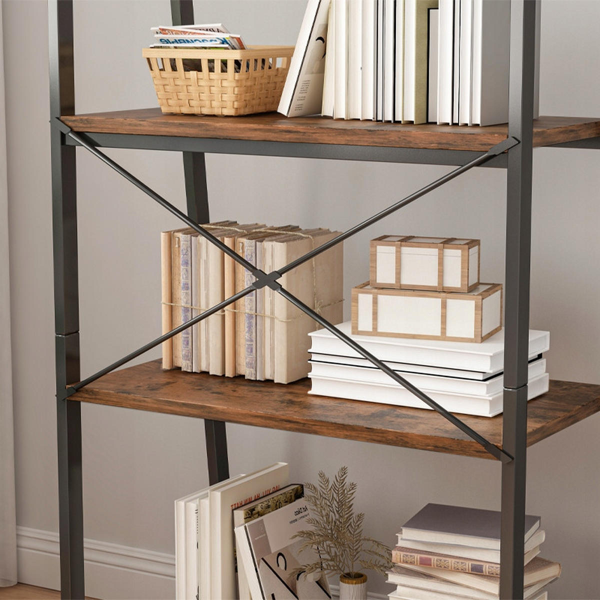 BÜCHERREGAL, braun 56/172/34 cm - Braun, Holzwerkstoff (56/172/34cm)