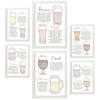 POSTER Set Mit 6 Ästhetisches Bier Größe A3 & A4 Weißer Rahmen - Weiß, Papier (29.7/1cm) - Nacnic