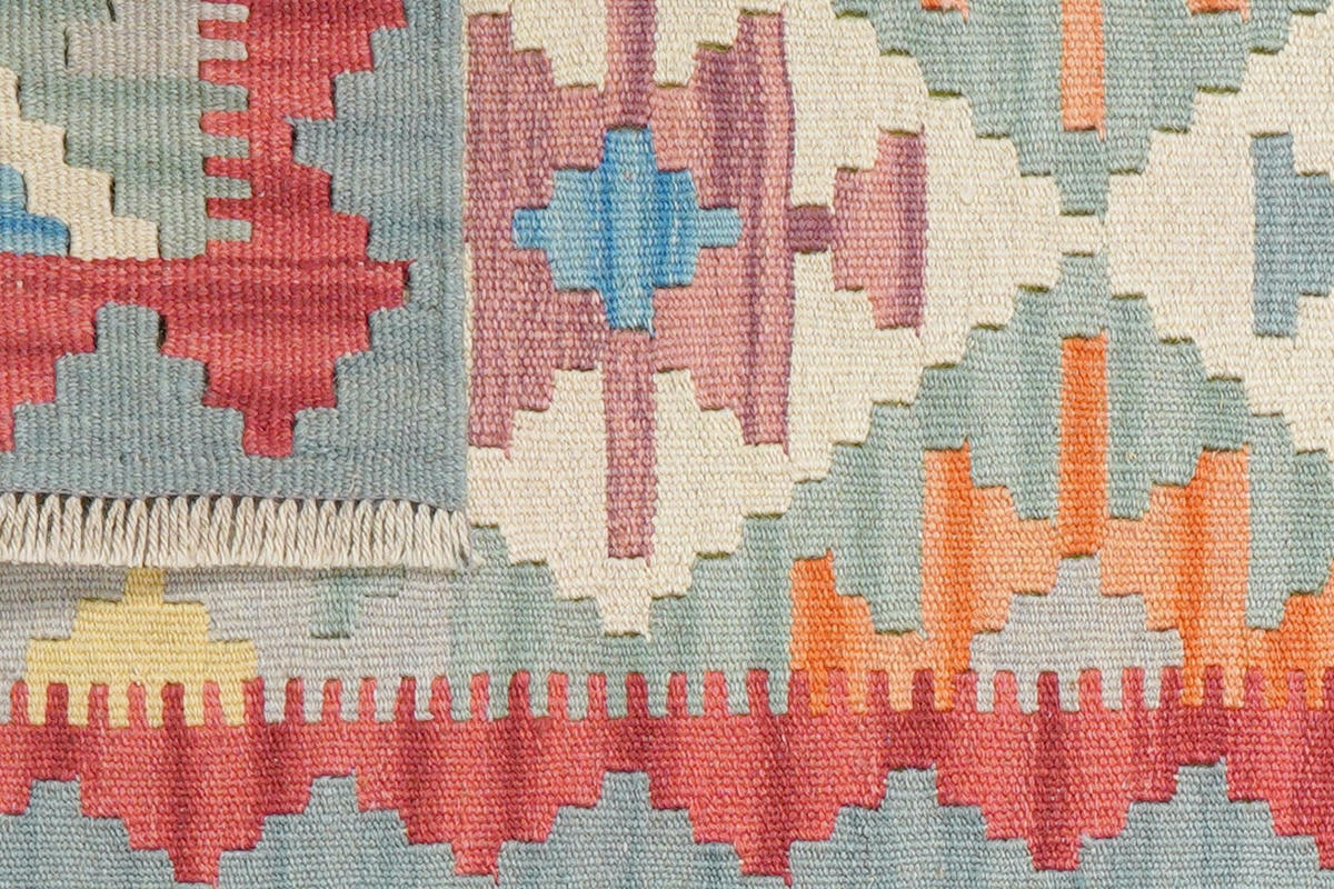 KELIM-LÄUFER handgewebt Gashgai Beige 186/55 cm Schurwolle - Beige, Textil (55/186cm) - Looma