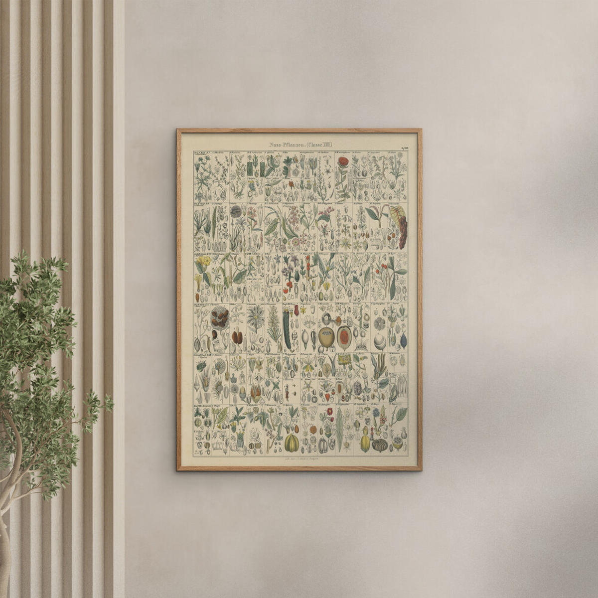 POSTER Wild Apple - Flora Chart II - Grün, Papier (50/70/0.1cm) - Poster&Frame