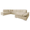 ECKSOFA Bergen Premium, Seite: Rechts - Hellbraun/Silberfarben, Holz/Textil (345/76/205cm) - MIRJAN24