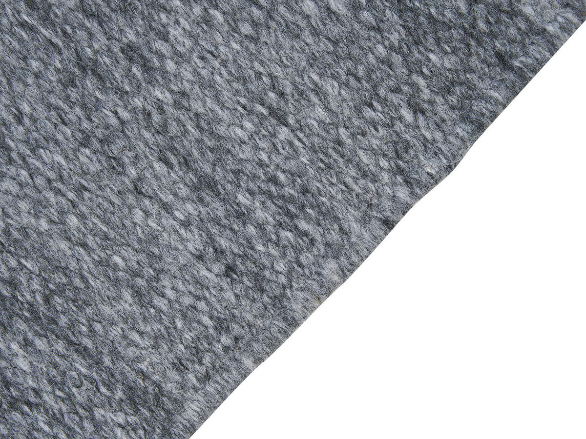 TEPPICH geflochten Malhia 230/160 cm - Grau, Kunststoff (160/230cm) - Beliani