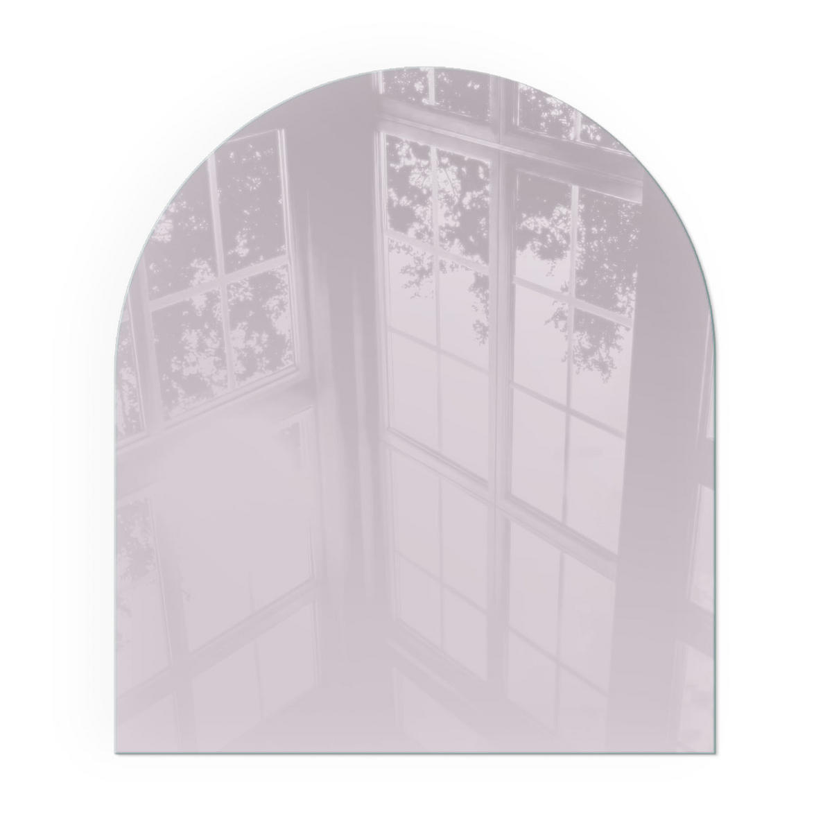 GLASPLATTE für Kamin 80x70 cm - Lila, Glas (80/70/0.4cm) - TULUP