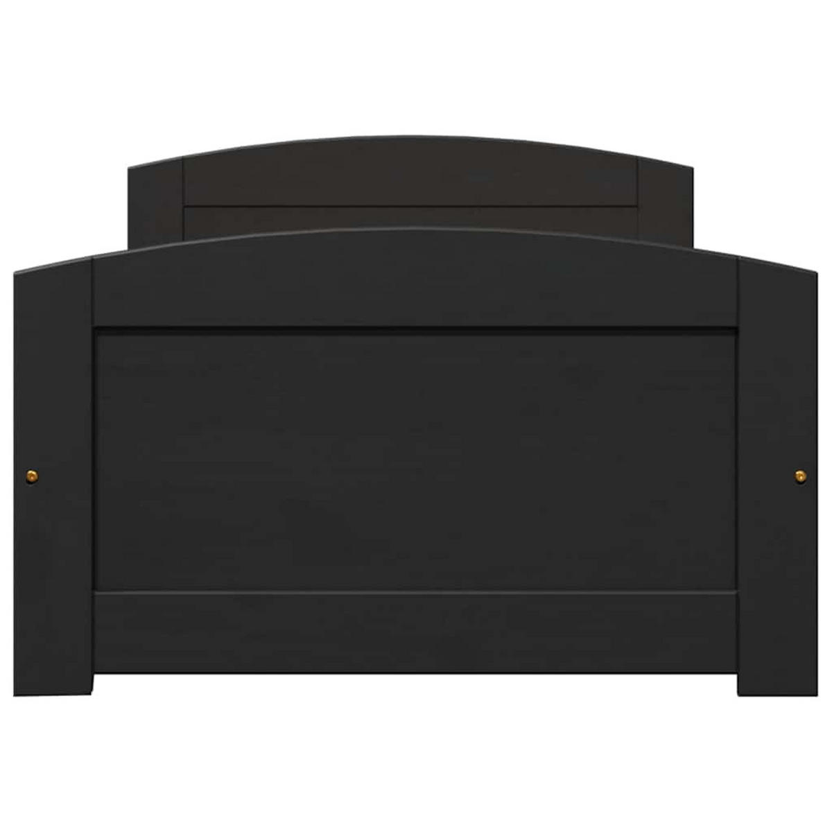TAGESBETT Mit 2 Schubladen Ohne Matratze Irun Schwarz 90/200Cm - Schwarz, Holz (90/200cm) - vidaXL
