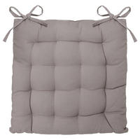 STUHLKISSEN grau mit Einband - Grau, Naturmaterialen (3cm) - Atmosphera Createur d´interieur