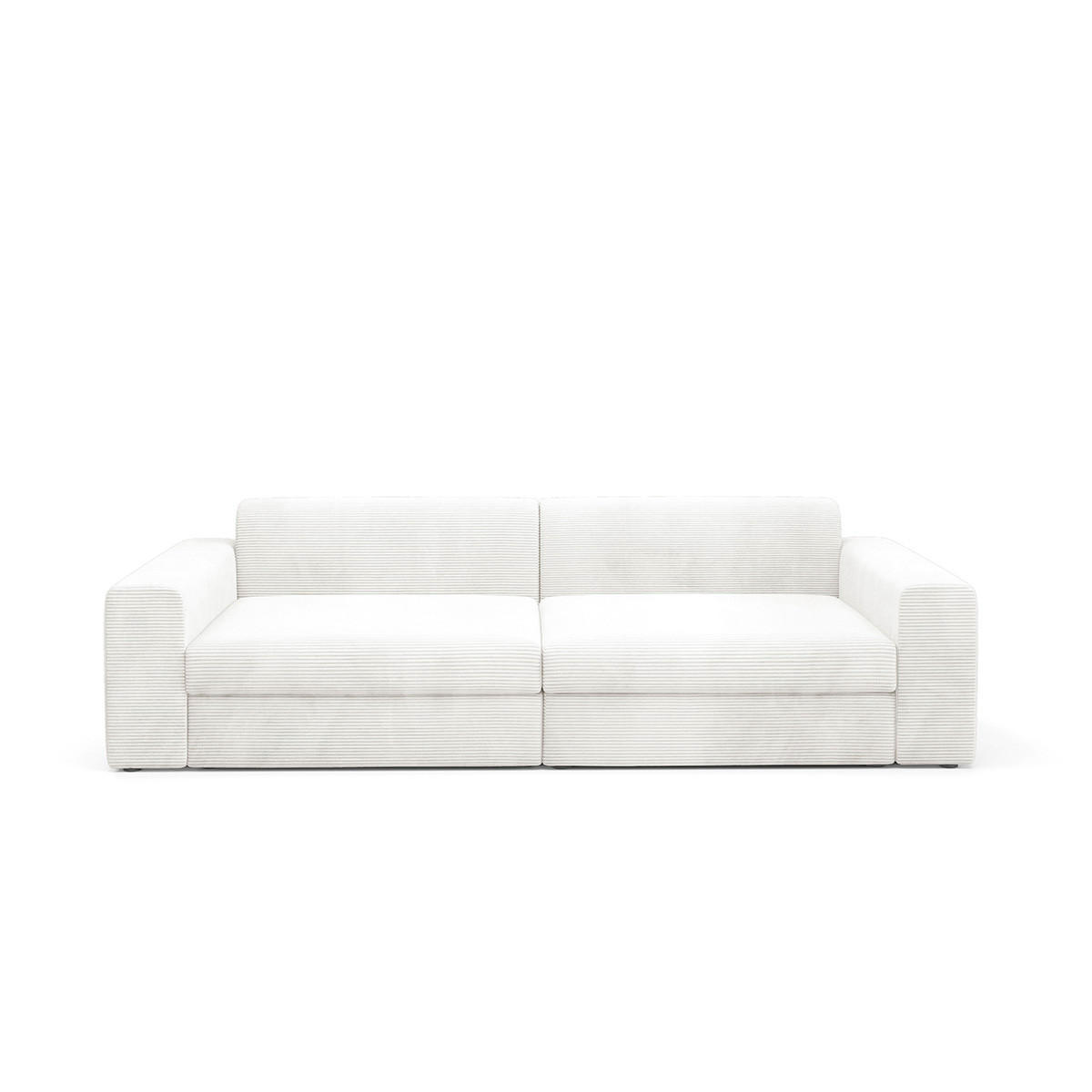 SOFA Paola 3 Sitzplätze Weiß - Weiß, Holz (272/86/120cm) - Petits-meubles