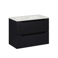 WASCHTISCH 80cm Riva Schwarz - Schwarz, Holzwerkstoff (80/57/40cm) - Petits-meubles