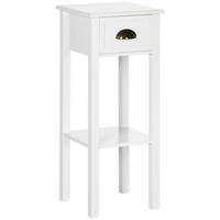 BEISTELLTISCH Weiß 1 Stück - Weiß, Kunststoff (30/30/75cm) - GiPP