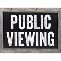 LEINWAND Bild Public Viewing 30/40 cm - Schwarz, Textil (40/30cm) - TiborTex